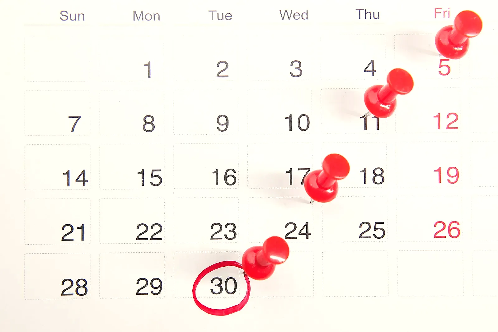 A calendar and notebook showing reminders for application follow-ups and interview dates.