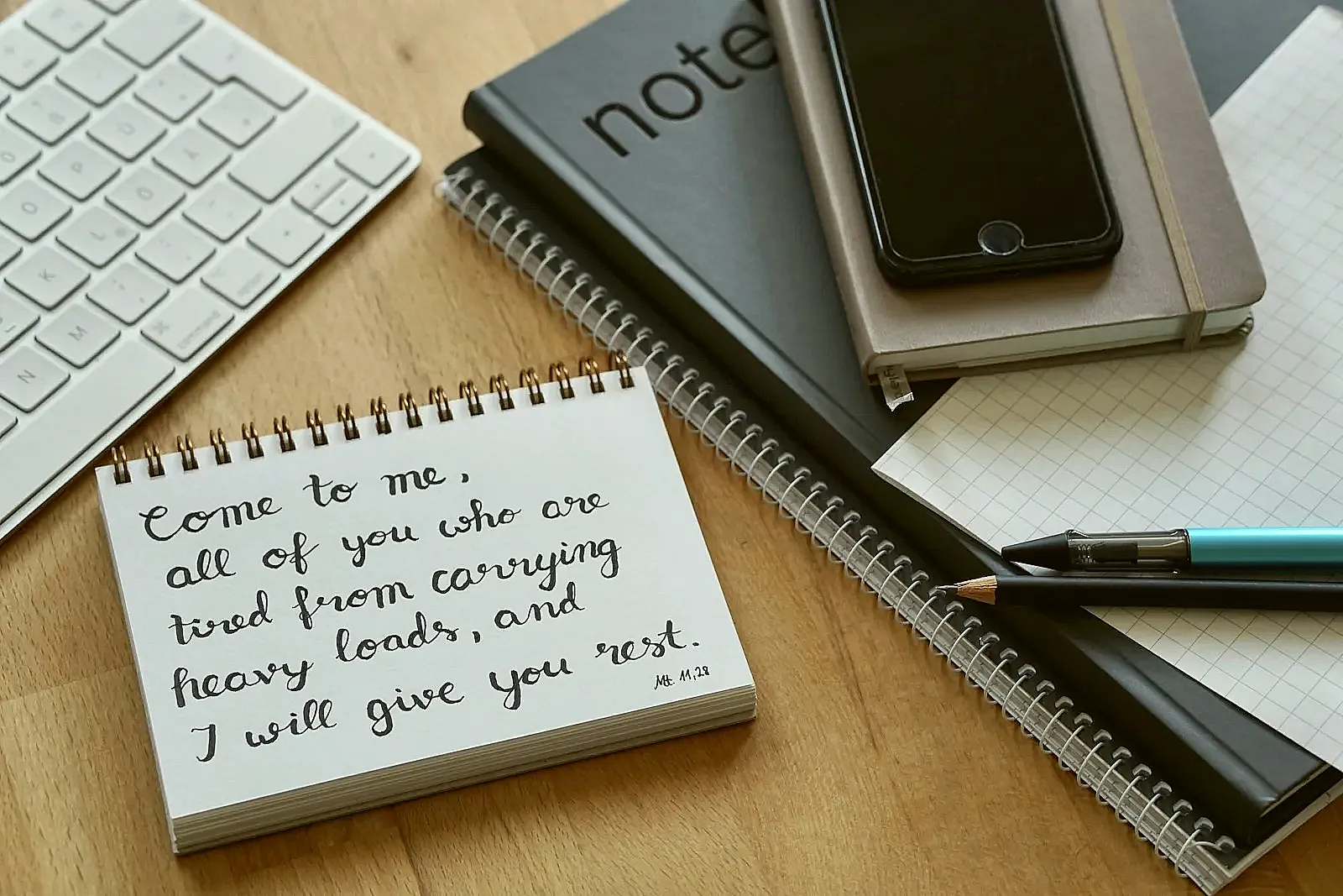 Career reflection notes and resume planning materials after a layoff or career break.