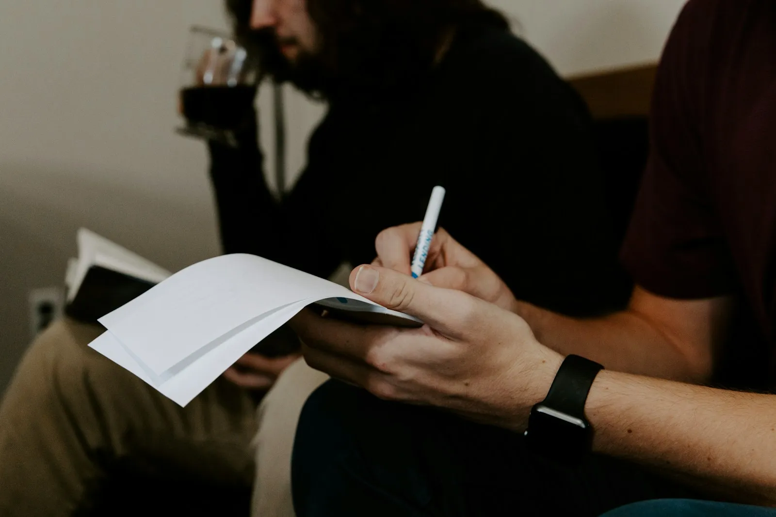 Job seeker planning a training coordinator application