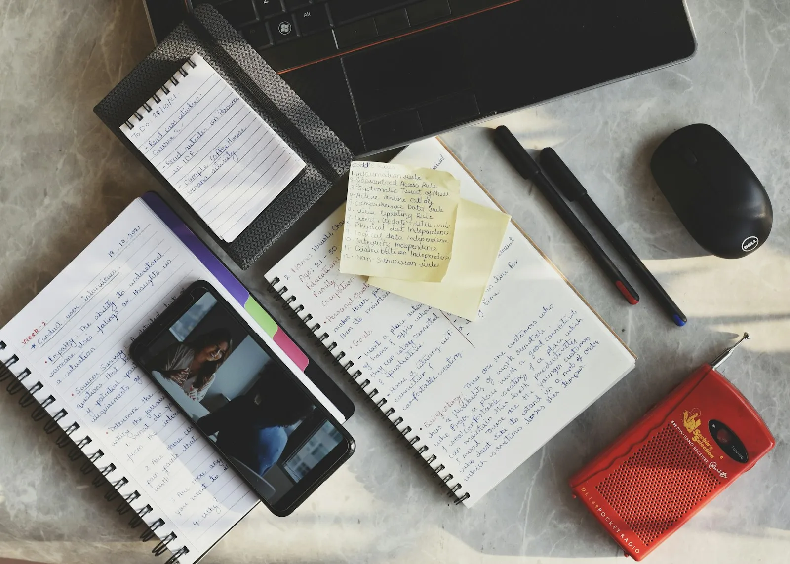 Job seeker planning a communications coordinator application
