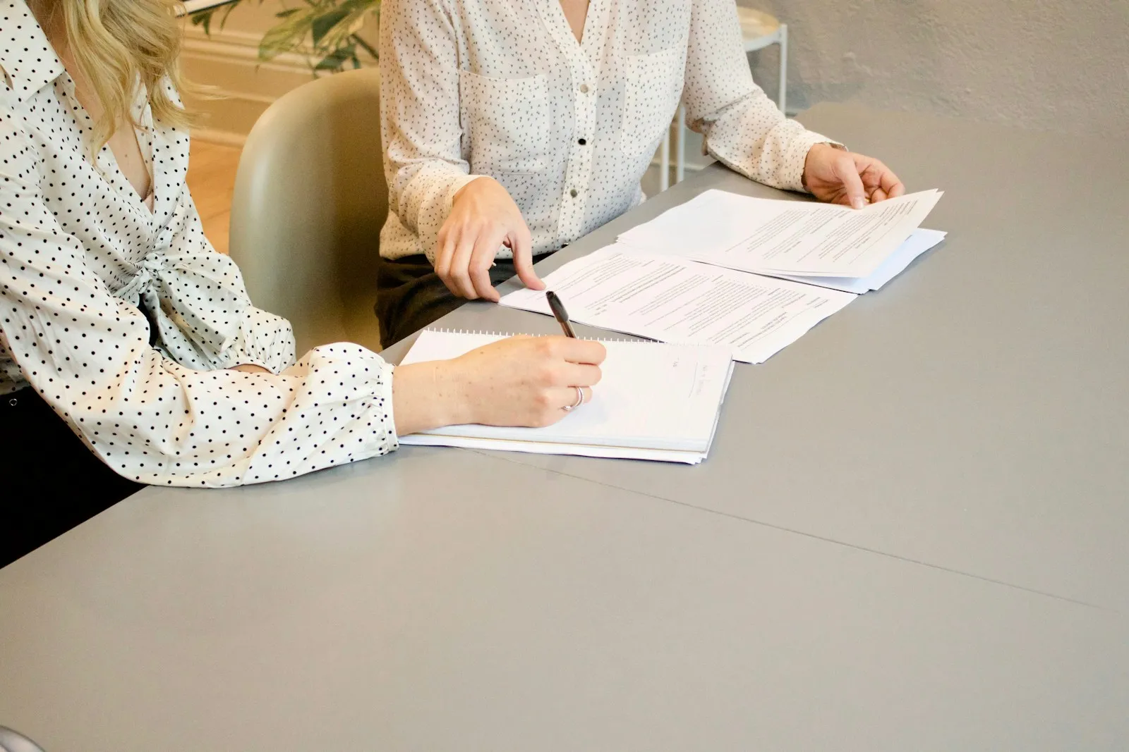 Job seeker planning a clinic administrator application