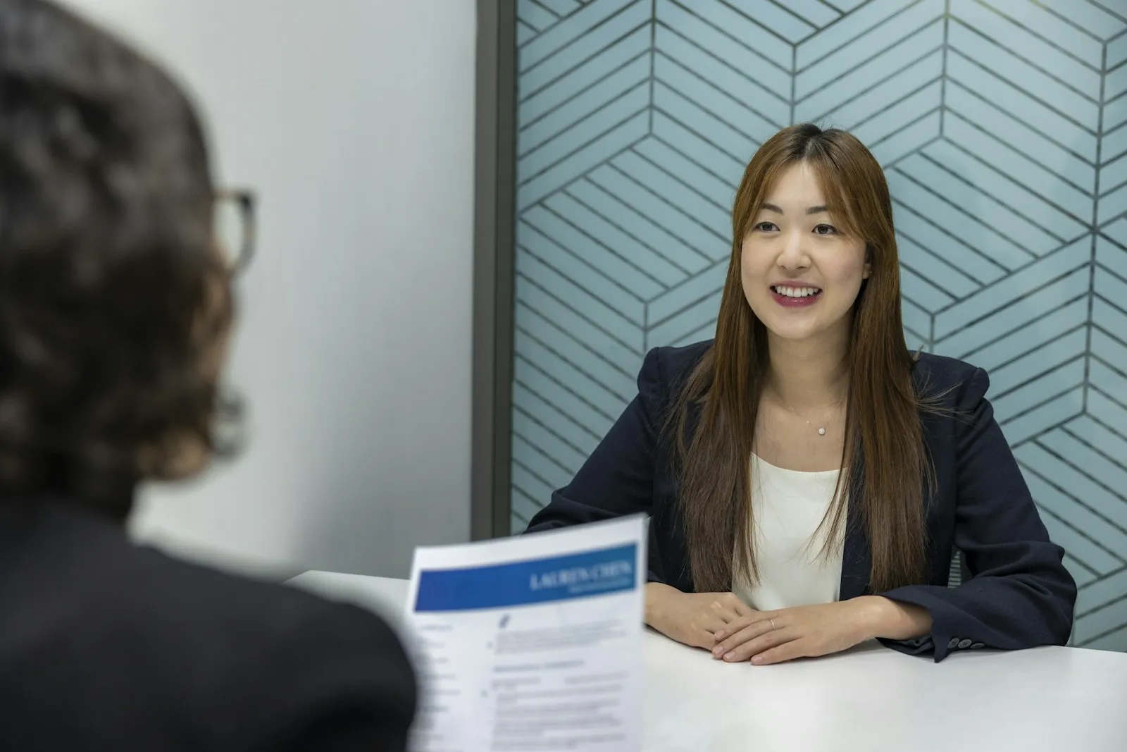 Job seeker planning a office coordinator application